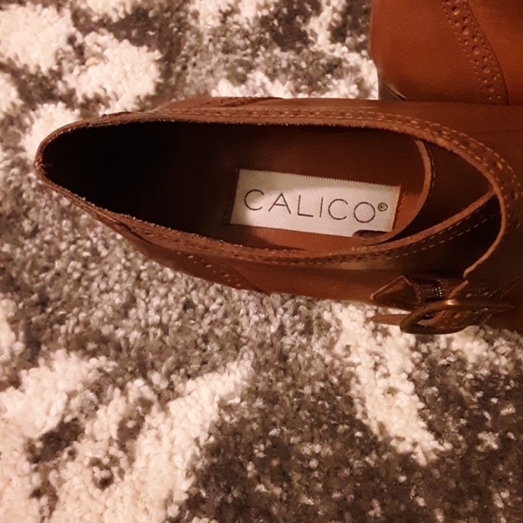 Calico leather low boots - Picture 3 of 8